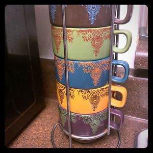 Mandala stackable mugs